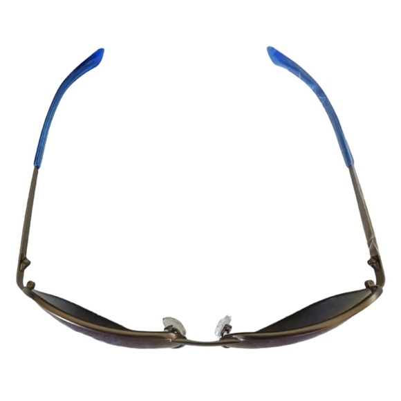 Puma Aviator Sunglasses Gray Frame Blue Acetate Lens 63-13- 135 mm 100% UV Pro - Picture 7 of 9